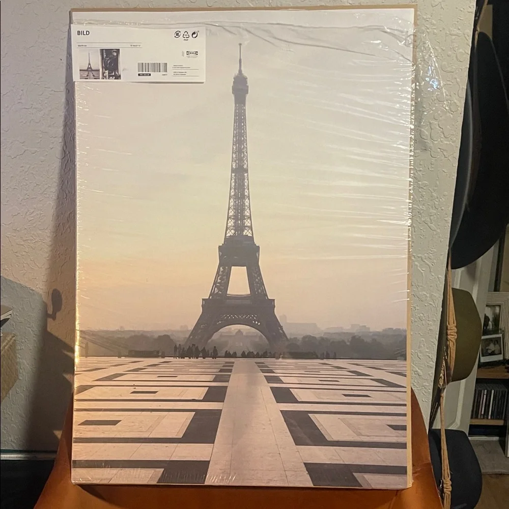 IKEA BILD Eiffel Tower Wall Art in Black and White